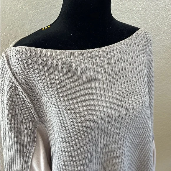 Free People City Of Stars Boat Neck Knit Peep Shoulder Sweater - Picture 3 of 8